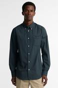 Barbour Harbourwall Tailored Fit Cotton Poplin Gingham Shirt Sycamore Green image