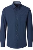 Casa Moda 32750 Comfort Fit Printed Poplin Shirt Blue