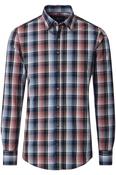 Casa Moda 32780 Comfort Fit Printed Dobby Shirt Blue image