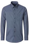 Casa Moda 33030 Comfort Fit Printed Twill Shirt Blue image