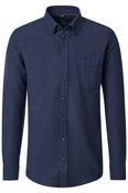 Casa Moda 33010 Comfort Fit Mélange Cotton Shirt Navy image