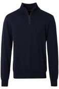 Casa Moda 4410 Regular Fit Cotton Zip Neck Jumper Navy