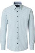 Casa Moda 32680 Comfort Fit Printed Poplin Shirt Petrol
