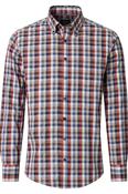 Casa Moda 32690 Comfort Fit Checked Dobby Shirt Orange image