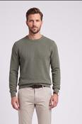 Casa Moda 78900 Regular Fit Cotton Crew Neck Jumper Eucalyptus Green image