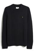 Farah Shepard Crew Neck Sweater True Navy