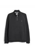 Farah Arnold Quarter Zip Sweatshirt Washed Black Marl