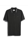 Farah Bowes Tipped Polo Shirt Washed Black