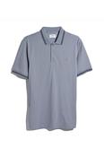 Farah Bowes Tipped Polo Shirt Icelandic Blue