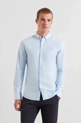 Farah Brewer Long Sleeve Oxford Shirt Sky Blue