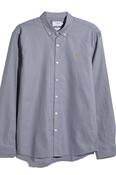 Farah Brewer Long Sleeve Oxford Shirt Icelandic Blue