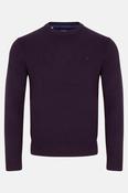 Benetti Julius Regular Fit Cotton Blend Crew Neck Jumper Plum