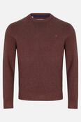 Benetti Julius Regular Fit Cotton Blend Crew Neck Jumper Rust
