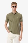 Lacoste Regular Fit Paris Stretch Piqué Polo Shirt Khaki image