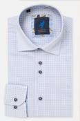 Benetti Delta Modern Fit Geometric Print Shirt Sky