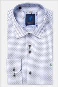 Benetti London Modern Fit Geometric Print Shirt Forest image