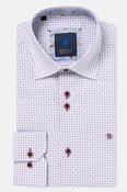 Benetti London Modern Fit Geometric Print Shirt Lilac