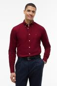 Tommy Hilfiger Regular Fit Flex Poplin Solid Shirt Burgundy image