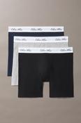 Calvin Klein 46084 Cotton Stretch Boxer Brief 3 Pack Black, Grey and Navy