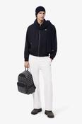 Lacoste RB5385 Ribbed Wool Beanie and Scarf Gift Set Navy Blue