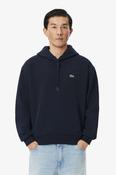 Lacoste Classic Fit Cotton Fleece Hoodie Navy