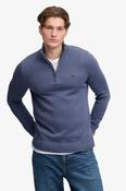 Superdry Cotton Half Zip Knit Jumper Soft Navy image