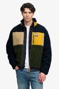 Superdry Colour Block Retro Zip Fleece - Eclipse Navy Mix