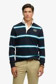 Superdry Vintage Athletic Stripe Rugby - Navy Stripe