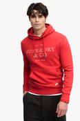 Superdry 1954 Company Relaxed Hood - Base Red