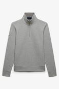 Superdry Essential Pique Half Zip Jumper Grey
