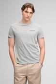 Superdry Essential Company Logo Tee - Sleet Grey Marl/Green