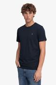 Superdry Essential Logo Embroidered T-Shirt - Eclipse Navy and Chalk image