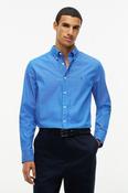 Tommy Hilfiger 44571 Regular Fit Flex Hairline Stripe Poplin Shirt Ancient Blue