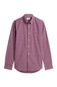Tommy Hilfiger 44595 Flex Poplin Tartan Shirt Medium Red Check image