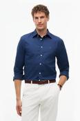 Tommy Hilfiger 44600 Dobby Structure Regular Fit Shirt Carbon Navy