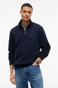 Tommy Hilfiger 37233 Essential Fleece Quarter Zip Sweatshirt Navy Blue