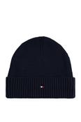 Tommy Hilfiger 12796 Flag Pima Cotton Cashmere Beanie Space Blue image