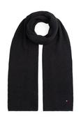 Tommy Hilfiger 12847 Flag Pima Cotton Cashmere Scarf Charcoal Grey image