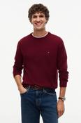 Tommy Hilfiger 28046 Pima Cotton Cashmere Crew Neck Jumper Burgundy image