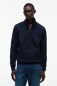 Tommy Hilfiger 36510 Essential Intechno Quarter Zip Sweatshirt Navy Blue