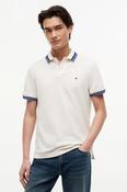 Tommy Hilfiger Contrast Collar Cuff Polo Ivory Petal image