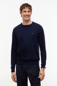 Tommy Hilfiger Pima Cotton Cashmere Crew Neck Jumper Navy Blue image