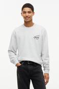 Tommy Jeans Entry Signature Crew Sweatshirt Ice Grey Heather