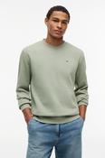 Tommy Jeans Reg Flag Crew Spring Olive