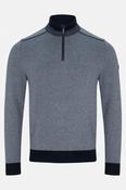 Benetti Troy Regular Fit Two Tone Quarter Zip Jumper Navy