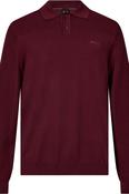 BOSS 50568962 Momentum-X Long Sleeve Knitted Polo Dark Pink image