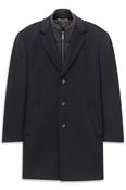Bugatti 24203 Wool Blend Overcoat Navy