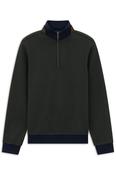 Bugatti 25060F Half Zip Sweatshirt Olive