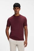 Boss 50506373 Regular Fit Stretch Cotton Logo T-Shirt Dark Pink image