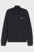BOSS 50547898 Momentum-X Quarter Zip Knit Jumper Dark Blue image